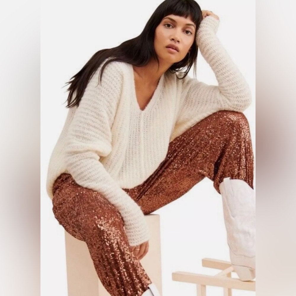 Sequin Brown Joggers